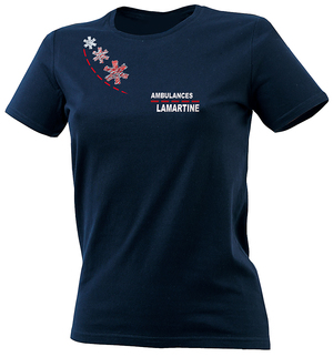 T-SHIRT AMBULANCIERE AVEC MARQUAGE LG4